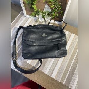 Kate Spade Black Pebbled Leather Crossbody Bag